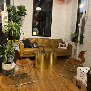 Comfy seating area