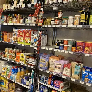 Wine and pantry items