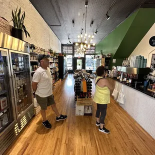 a man and a woman shopping