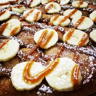 a close up of a pizza