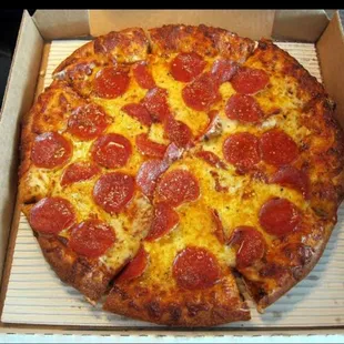 Good ol&apos; pepperoni pizza