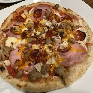 Bambino all meat pizza