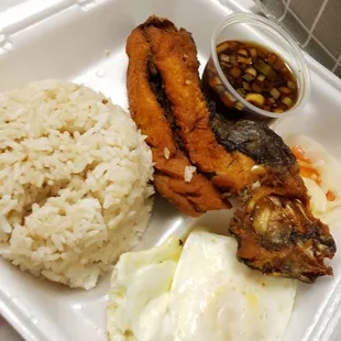 Bangus Combo with Garlic Rice and 2 fried eggs