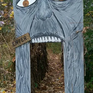 Entrance to the haunted maze