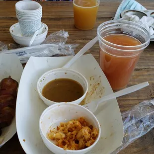Brisket, stuffed jalapeno, mac &amp; cheese, and beans!