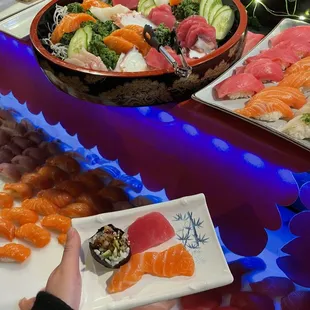 food, sashimi, sushi and sashimi, sushi
