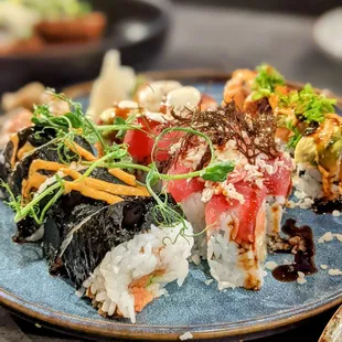 SUSHI SAMPLER! If you are reading this, GET IT! You literally will not regret it