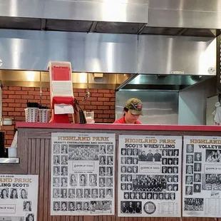 menus on the counter