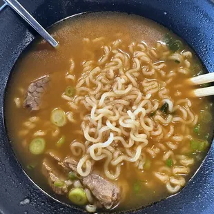 Spicy beef brisket ramen