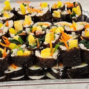 kimbab
 fishcake  $5 
 spam,gobo $6 each