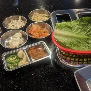 kimchi platter