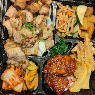 Regular pork belly dinner bento