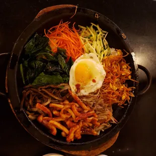 Bibimbop with octopus