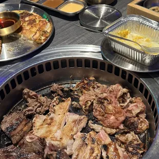 Deliciousness  La Galbi, Pork Belly, Pork Bulgogi