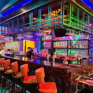 the bar