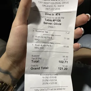 receipt