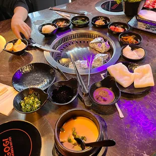 Cooking the cheese corn.