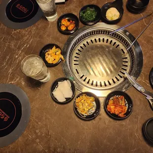 before the first round came..(the moment you order, the table will not be seen)