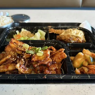 Spicy Pork Belly Bento