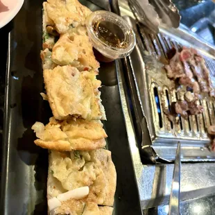 Seafood pancake. Very Meh