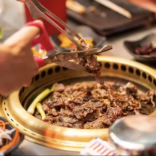 Meat shears make it easy to share the meats.