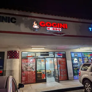Outside signage, same plaza as the 7-Eleven