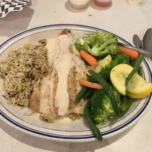 My trout without the Cajun seasonings because I don&apos;t like those.