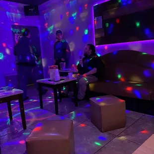 a man and a woman sitting on a couch