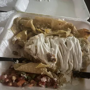 Chicken wet burrito