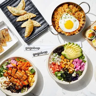 salads, food