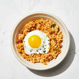 Kimchi Fried Rice with Spam.