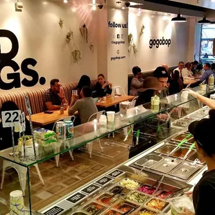 interior, sushi and sashimi