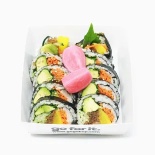 Veggie Kimbop with fresh avocados!