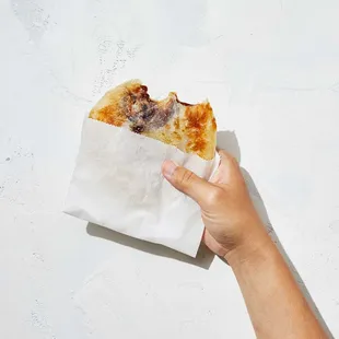 Hotteok - delicious Korean pancake with brown sugar filling.