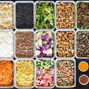 Cater &amp; build your own bowls, salads, or burritos!