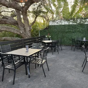 Outside patio area