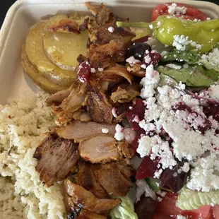 Chicken gyro platter