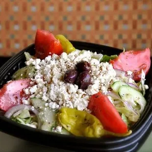 Greek salad @ Gogo&apos;s