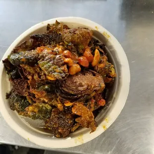 Fried brussel sprouts are so good!!!