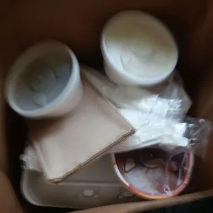 the contents of a box