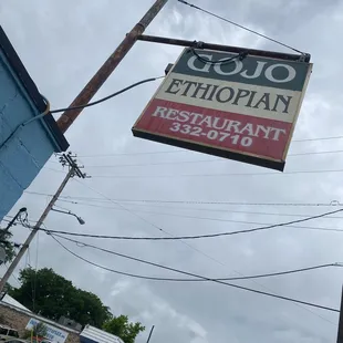 Sign of really good Ethiopian food