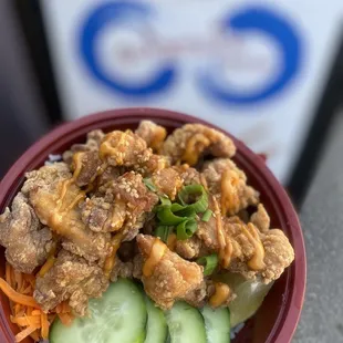 Karaage chicken bowl
