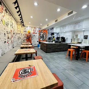 the interior of a goku restaurant