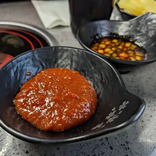 Sauces from the sauce bar