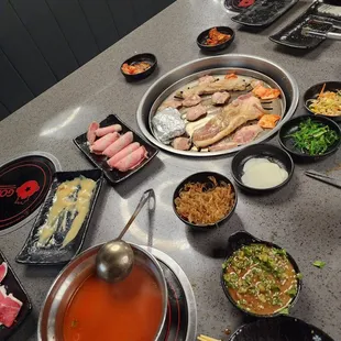 Hot pot and kbbq option @purplieeats