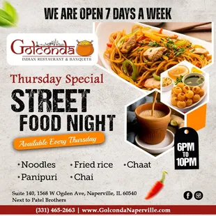 Thursday Special Street Food Night