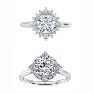 Diamond Halo engagement setting