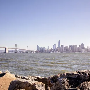 a view of san francisco from the bay