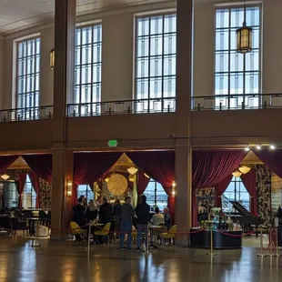 the interior of the building