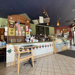 the interior of a restaurant